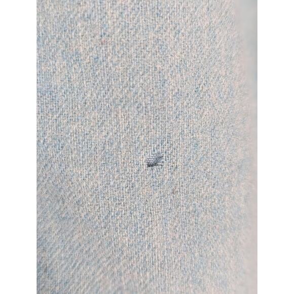 Pendleton Skirt Blazer Suit Vintage 80s Virgin Wool Career Blue Size 8 FLAWED - Picture 7 of 14